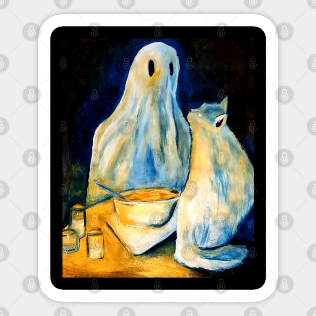 Soup Ghost Vibes Sticker by Animal Surrealism